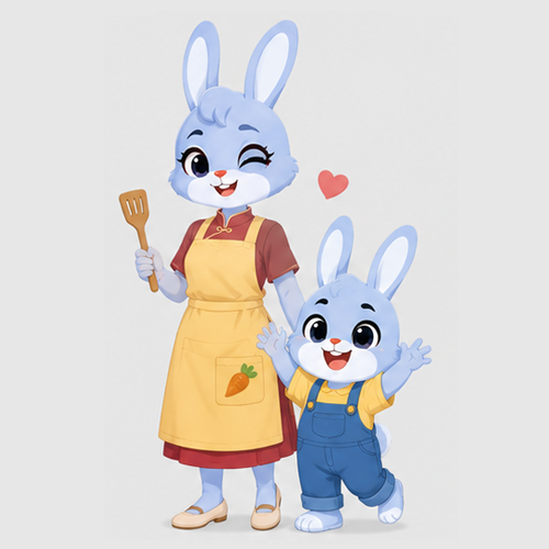 Cooking with little Max.